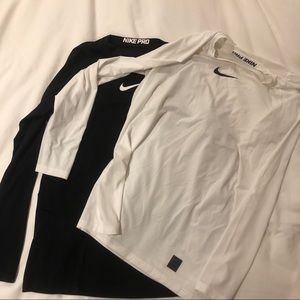 Long sleeve Nike Dryfit shirts (x2)
